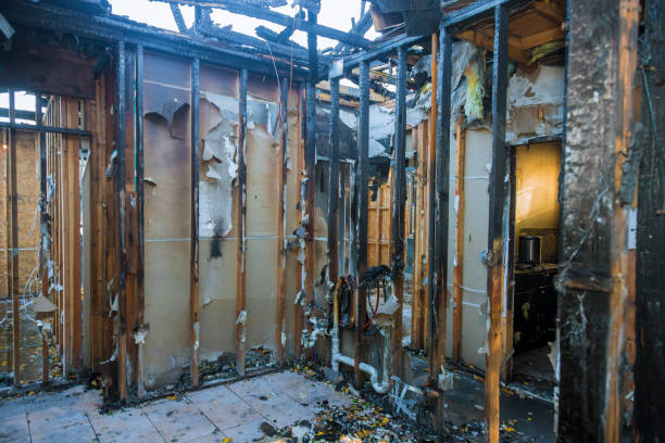 Professional Fire Damage Restoration technician working in Farmington Hills, MI